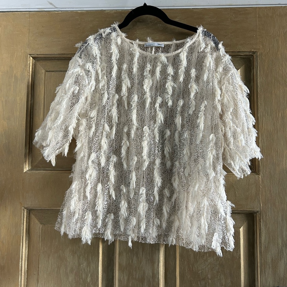 Zara‎ sheer top